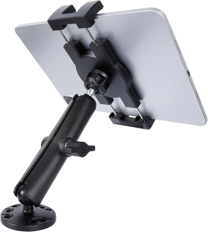 FPN 1" Ball Double Socket Arm with AMPS Hole Round Plate Base, Aluminum Alloy Arm&Drill Base, Compatible with RAM Mounts 1 Inch Ball Components, for Bike Car Motorcycle Phone Mount (6.69" Length) - Image 4